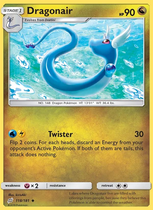 Dragonair card in English