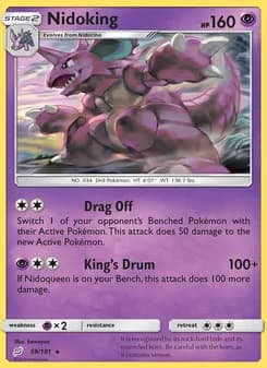 Nidoking card in English