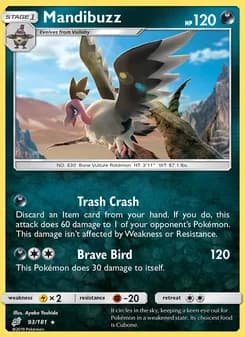 Mandibuzz card in English