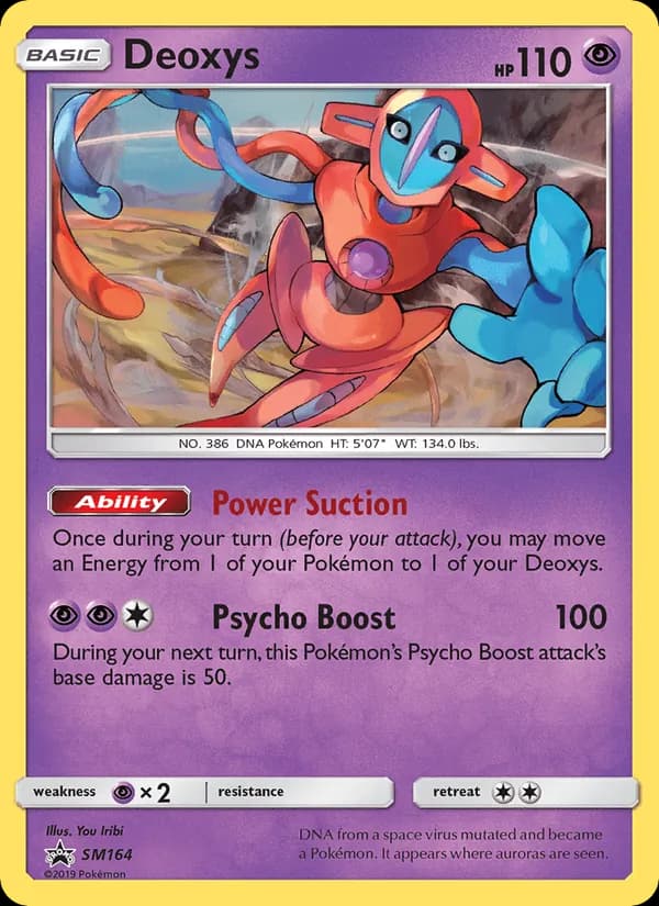 Deoxys card in English