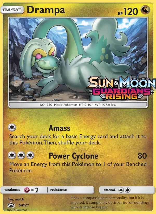 Drampa card in English