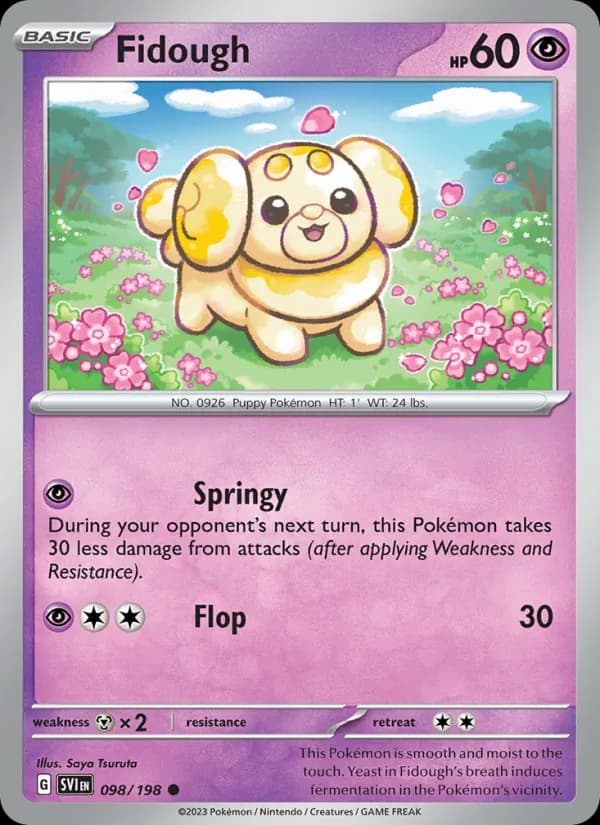 Fidough card in English