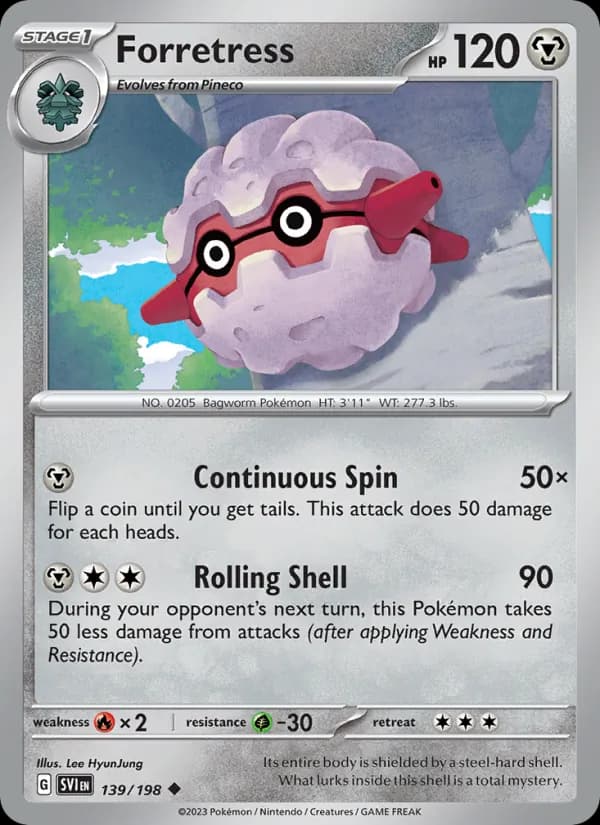 Forretress card in English