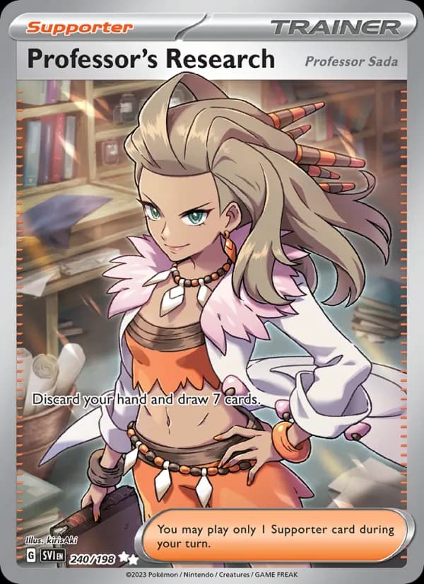 Professor's Research card in English