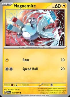 Magnemite card in English