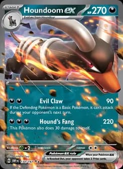 Houndoom ex card in English