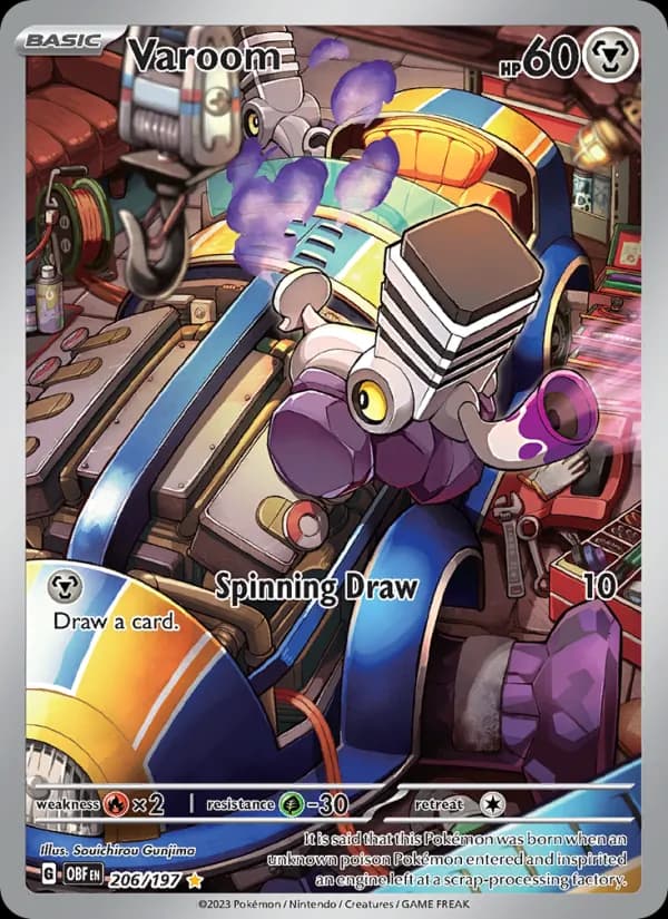 Varoom card in English