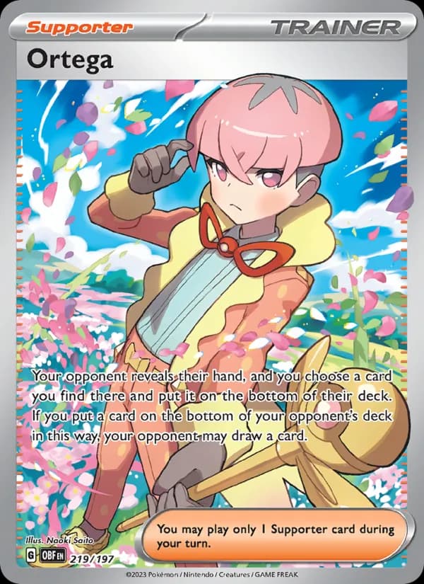 Ortega card in English