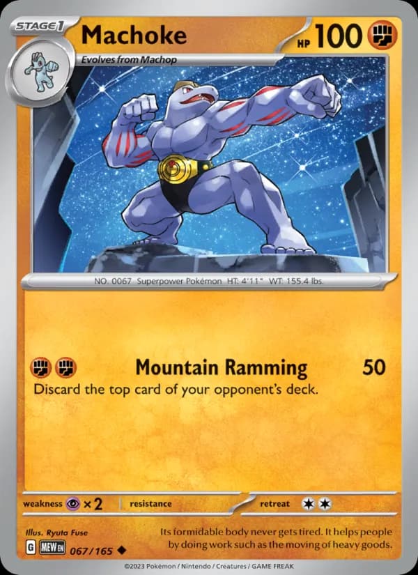 Machoke card in English
