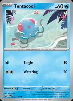 Tentacool card in English