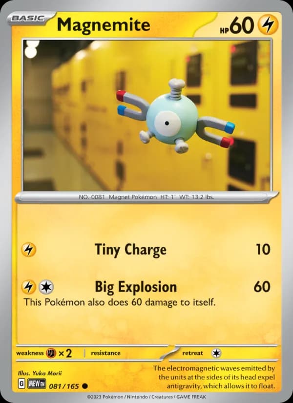 Magnemite card in English