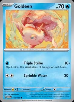 Goldeen card in English