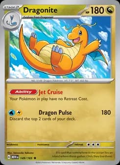 Dragonite card in English