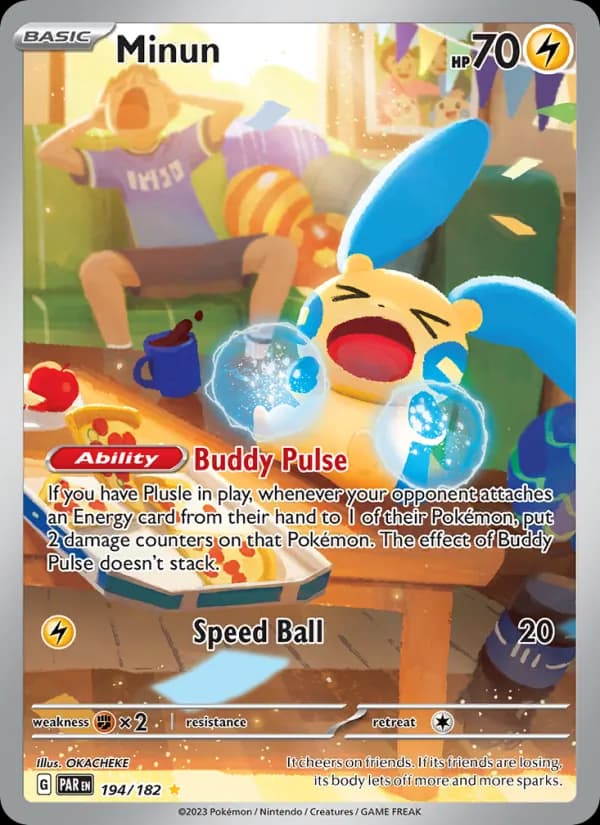 Minun card in English