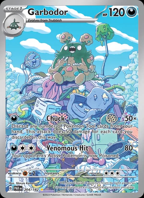 Garbodor card in English