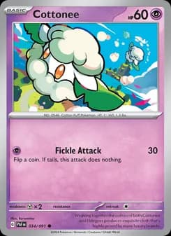 Cottonee card in English