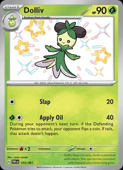 Dolliv card in English