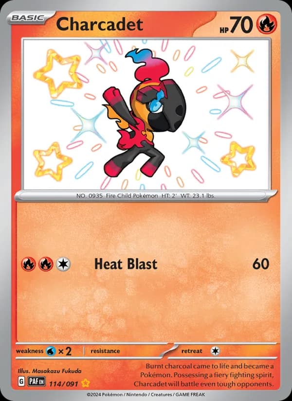 Charcadet card in English