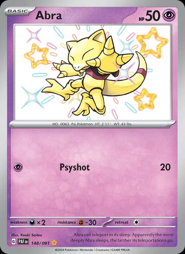 Abra card in English