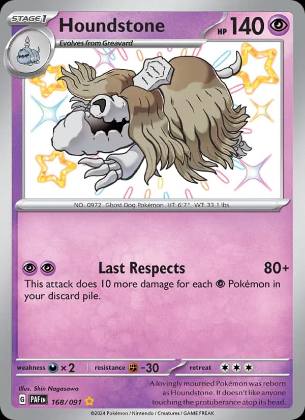 Houndstone card in English