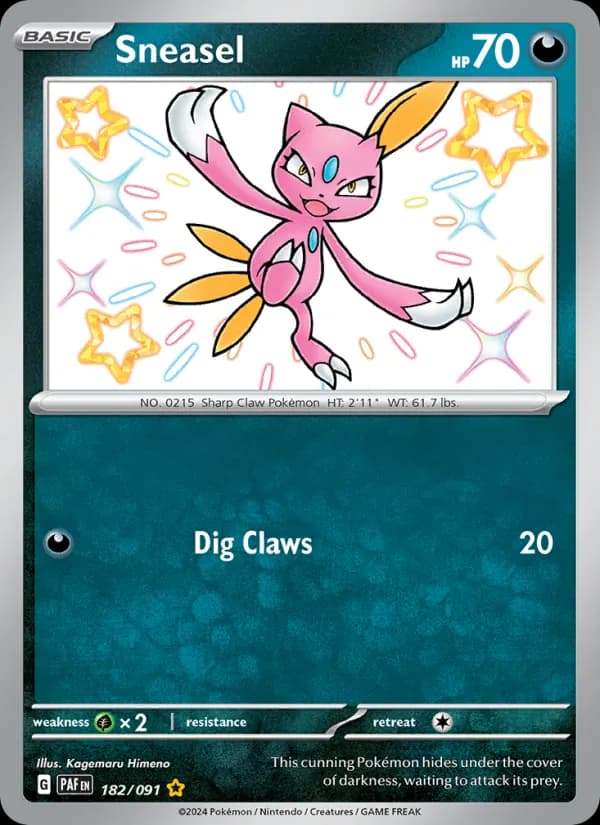 Sneasel card in English