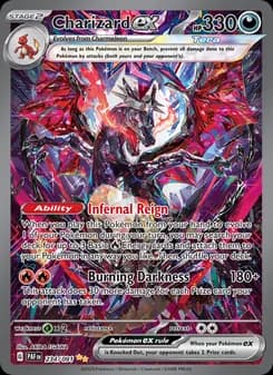 Charizard ex card in English