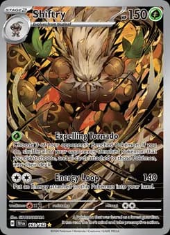 Shiftry card in English
