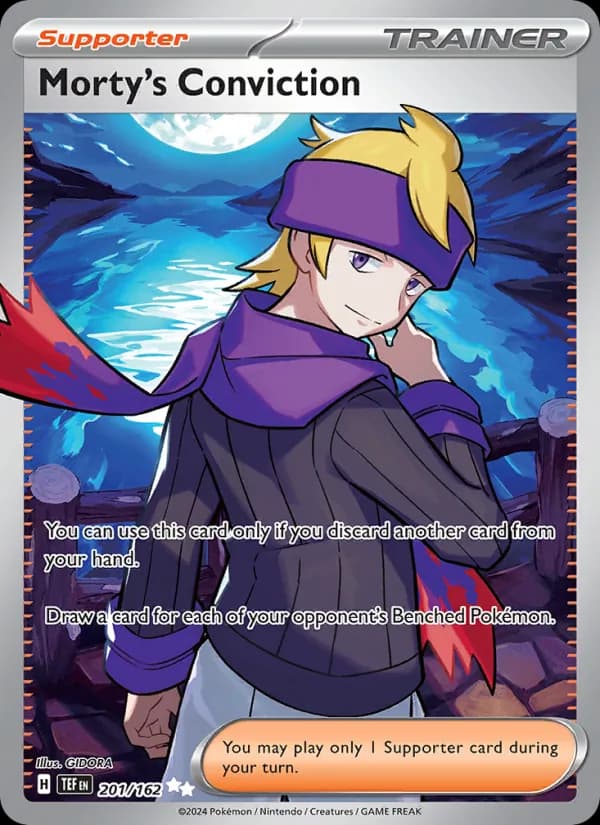 Morty's Conviction card in English