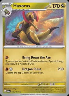 Haxorus card in English