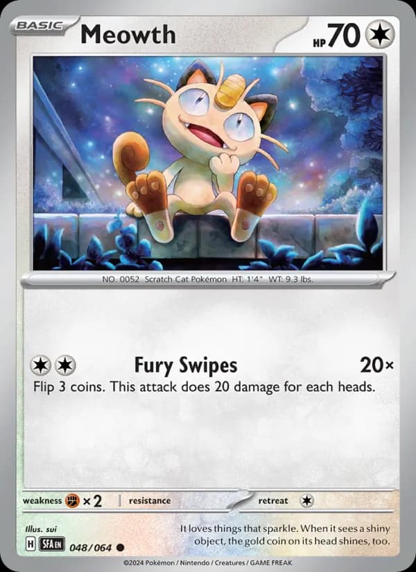 Meowth card in English