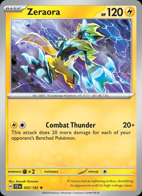 Zeraora card in English