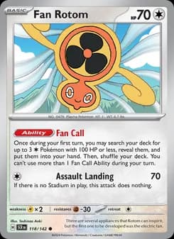 Fan Rotom card in English