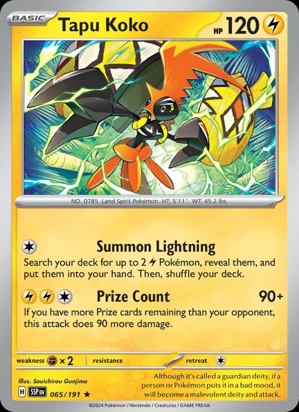 Tapu Koko card in English