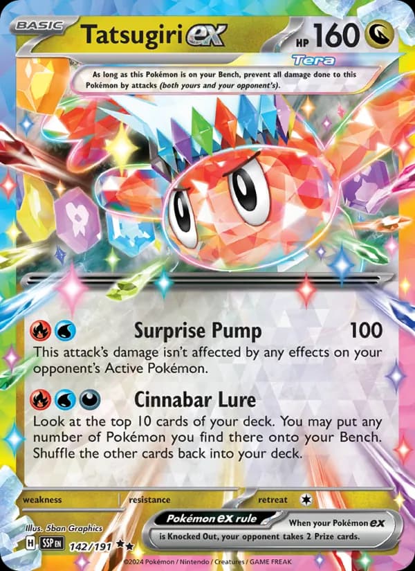 Tatsugiri ex card in English