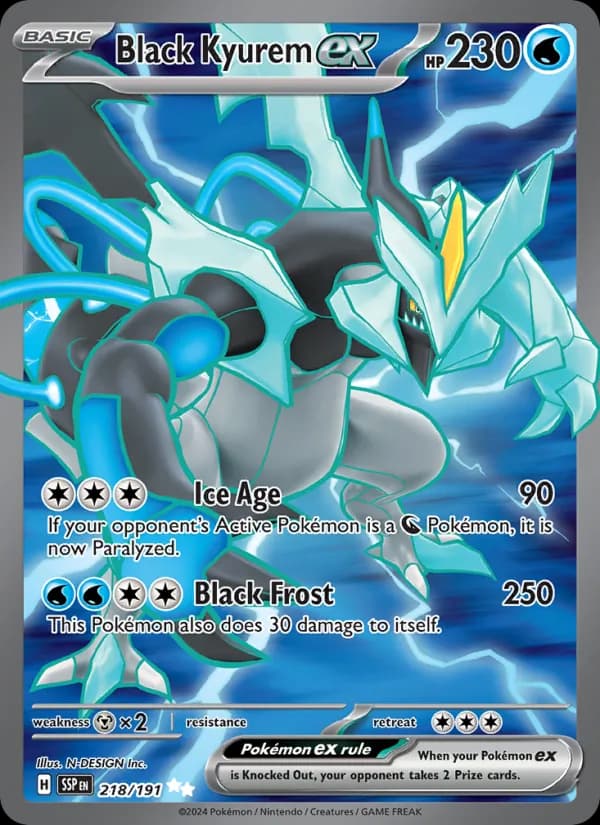 Black Kyurem ex card in English