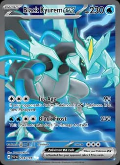 Black Kyurem ex card in English