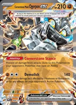 Cornerstone Mask Ogerpon ex card in English