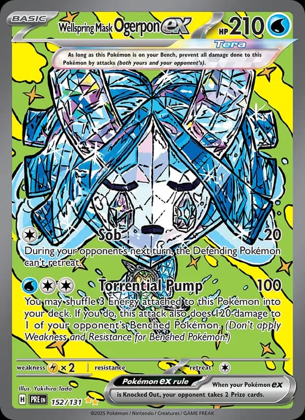 Wellspring Mask Ogerpon ex card in English