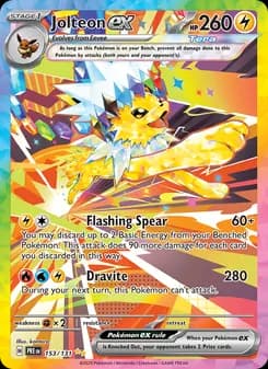 Jolteon ex card in English