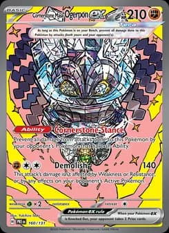 Cornerstone Mask Ogerpon ex card in English