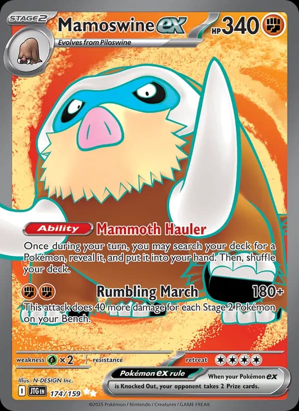 Mamoswine ex card in English