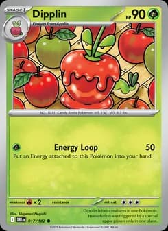 Dipplin card in English