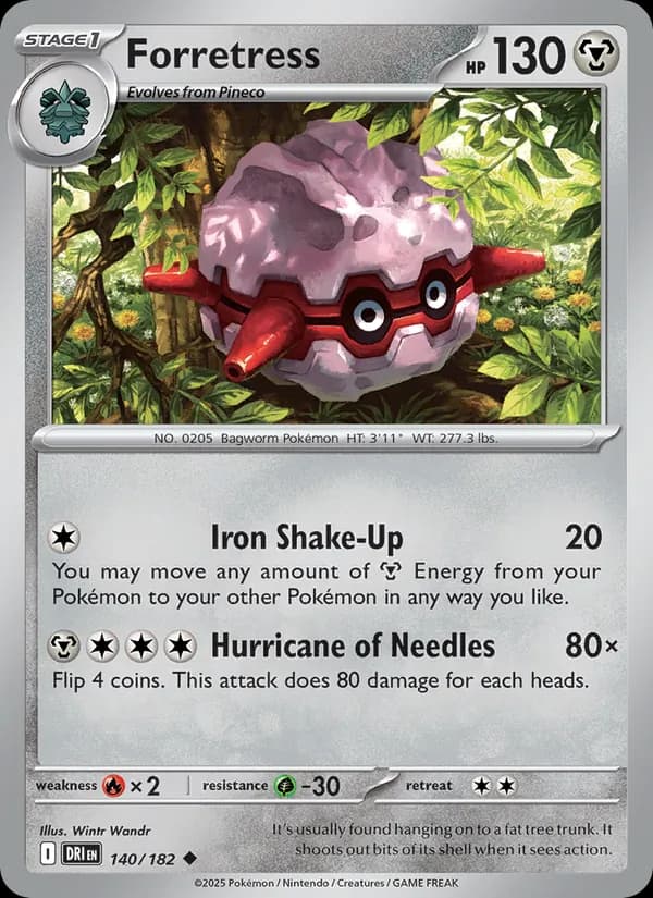 Forretress card in English