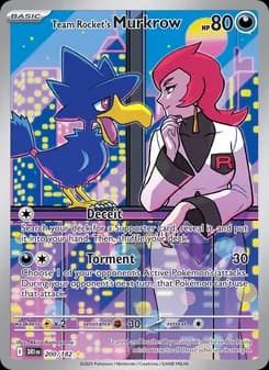 Team Rocket's Murkrow card in English