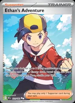 Ethan's Adventure card in English