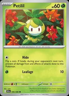 Petilil card in English