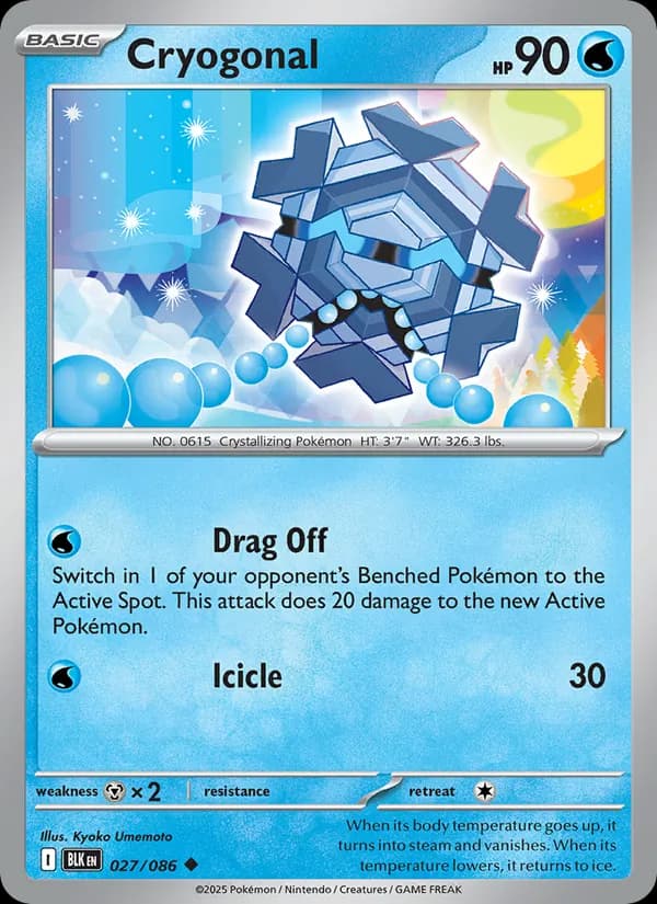 Cryogonal card in English