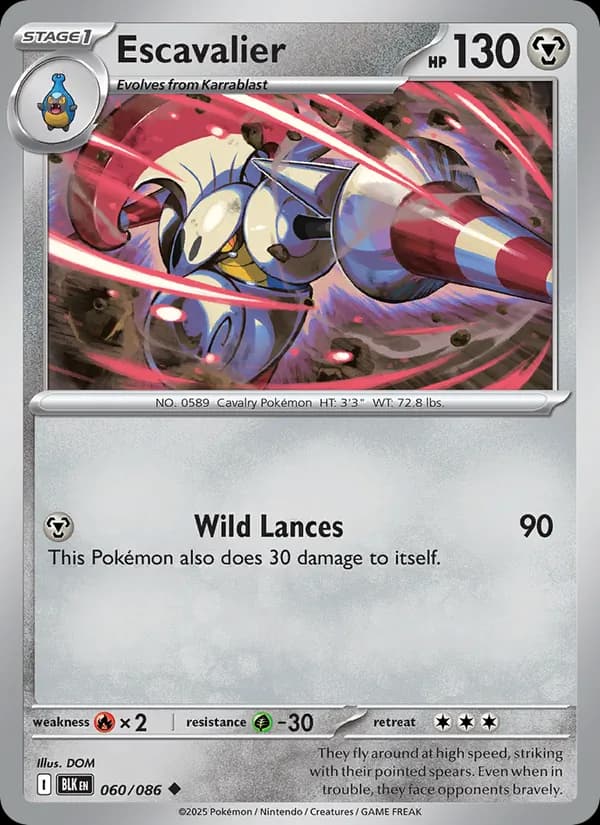 Escavalier card in English