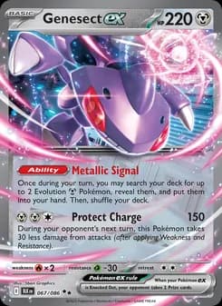 Genesect ex card in English