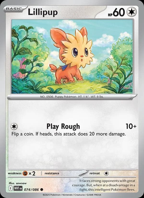Lillipup card in English